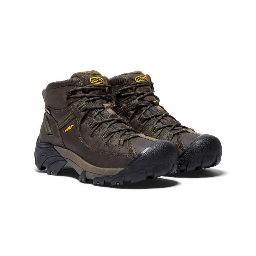 Keen Men's Targhee II Waterproof Mid Wide | Canteen/Dark Olive