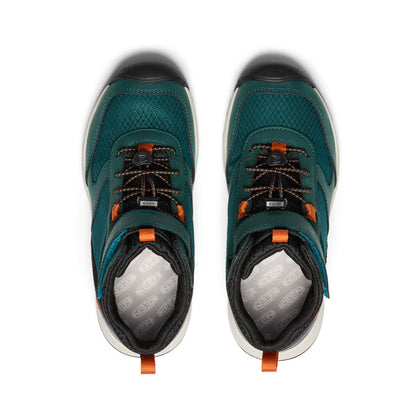 Keen Big Kids' Skua Waterproof Boot | Ponderosa Pine/Gold Flame