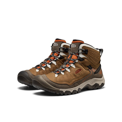 Keen Men's Targhee IV Waterproof Hiking Boot | Coyote/Gold Flame