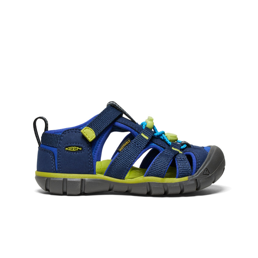 Keen Little Kids' Seacamp II CNX | Naval Academy/Chartreuse