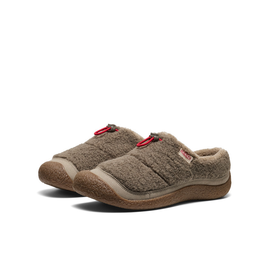 Keen Women's Howser III Slide | Brindle/Brindle Sherpa Fleece