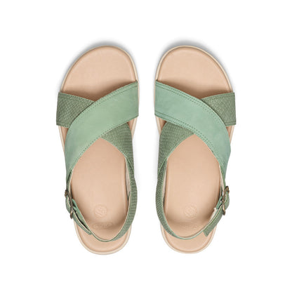 Keen Women's Elle Luxe Cross Strap Sandal | Granite Green/Granite Green