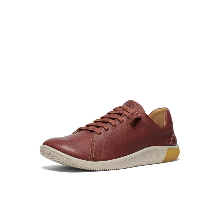 Keen Women's KNX Leather Sneaker | Tortoise Shell/Plaza Taupe