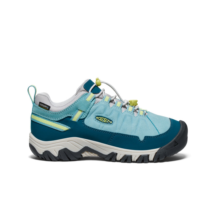 Keen Big Kids' Targhee IV Waterproof Hiking Shoe | Reef Waters/Daiquiri Green