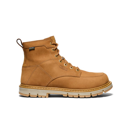 Keen Men's San Jose 6" Waterproof 90° Heel Boot (Soft Toe) | Bistre/Gum