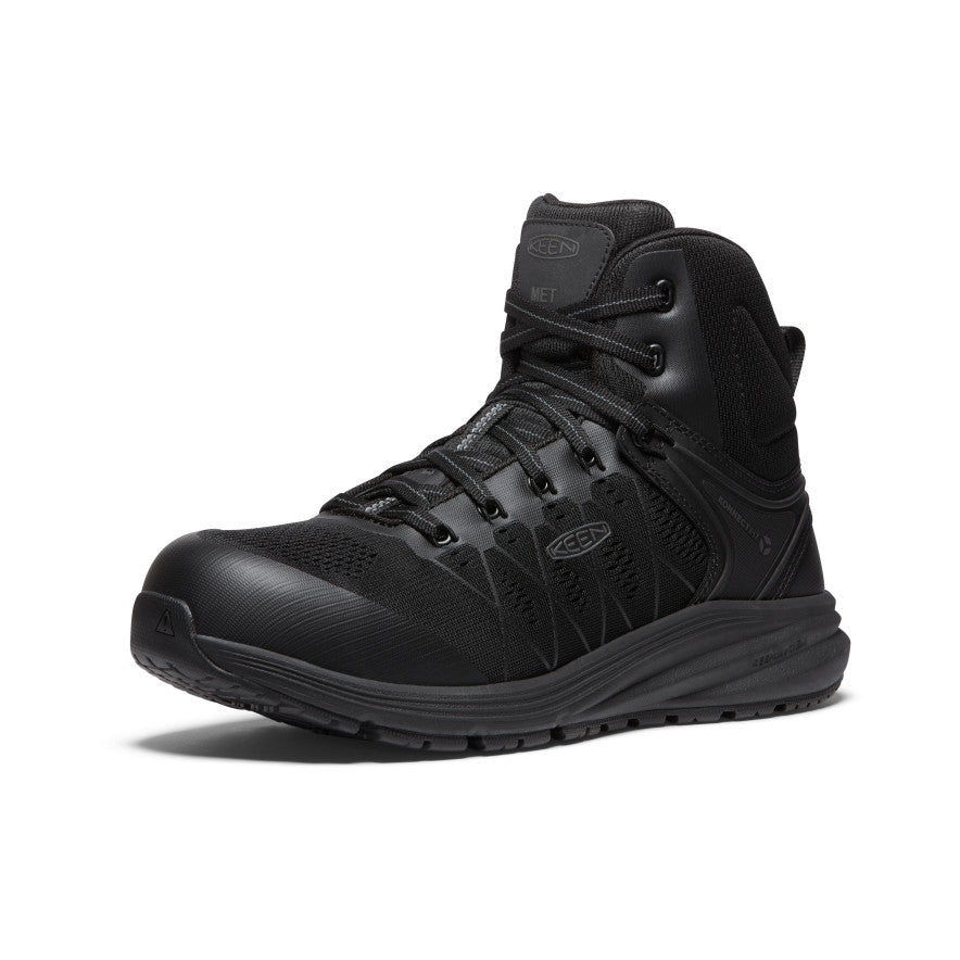 Keen Men's Vista Energy Mid INT MET (Carbon Toe) | Black/Raven