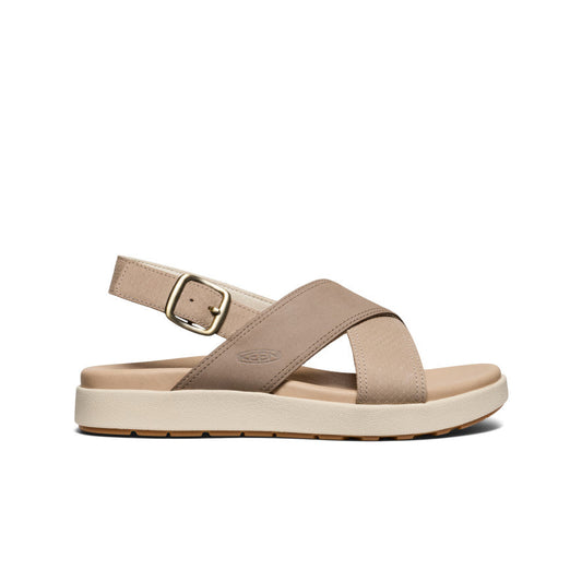 Keen Women's Elle Luxe Cross Strap Sandal | Plaza Taupe/Brindle