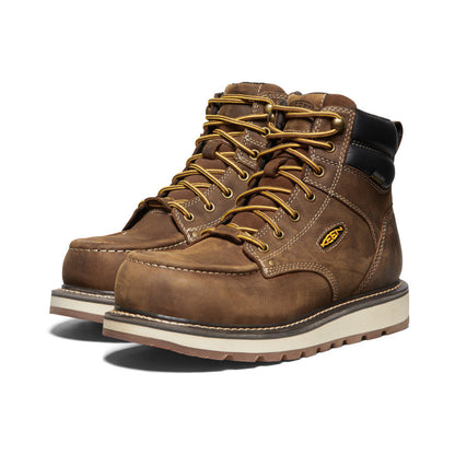 Keen Men's Cincinnati 6" Waterproof Boot (Carbon Toe) | Belgian/Sandshell