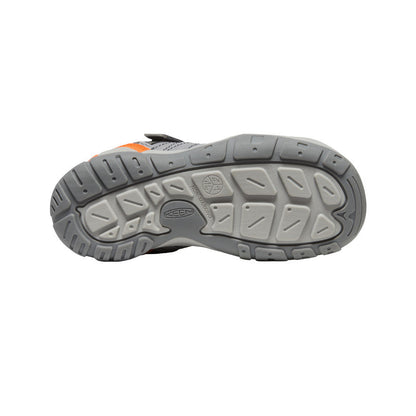 Keen Big Kids' Knotch Peak Sneaker | Magnet/Safety Orange