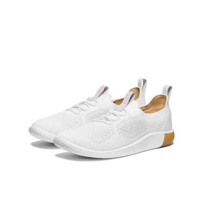 Keen Women's KNX Knit Sneaker | Star White/Moonlite Mauve