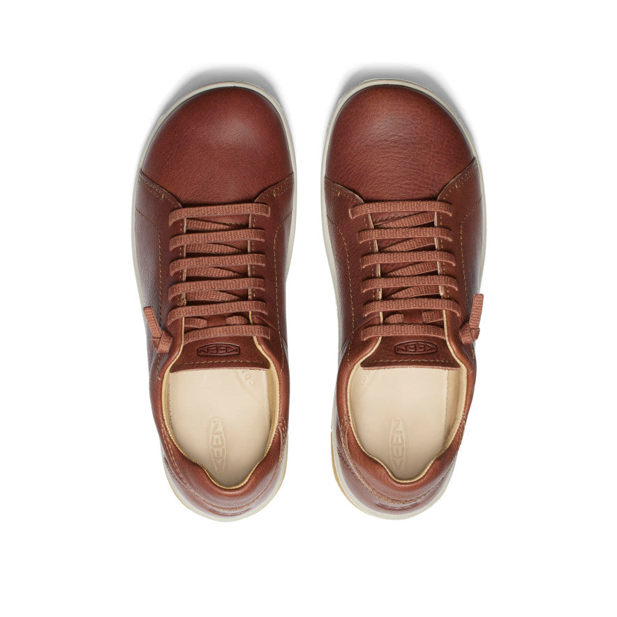 Keen Women's KNX Leather Sneaker | Tortoise Shell/Plaza Taupe