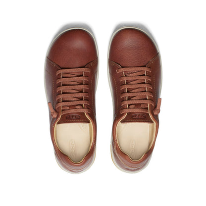 Keen Women's KNX Leather Sneaker | Tortoise Shell/Plaza Taupe