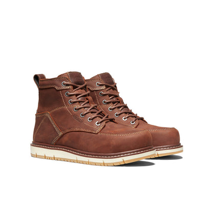 Keen Women's San Jose 6" Boot (Aluminum Toe) | Gingerbread/Gum