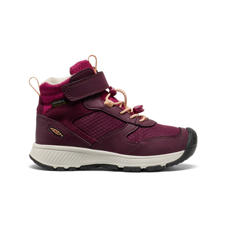 Keen Little Kids' Skua Waterproof Boot | Fig/Peach Fuzz