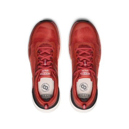 Keen Men's Speedworks Work Sneaker (Carbon Toe) | Red Ochre/Black