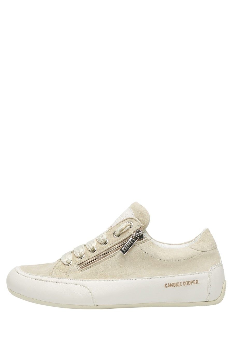 Hommes Candice Cooper | Rock 1 Zip Chic - Baskets En Daim - Beige