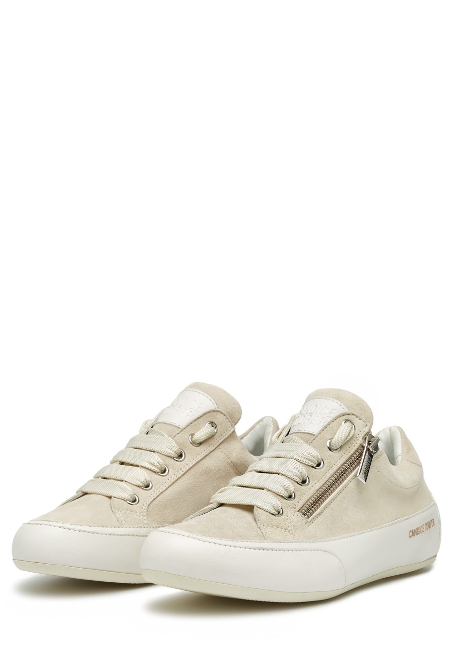 Hommes Candice Cooper | Rock 1 Zip Chic - Baskets En Daim - Beige