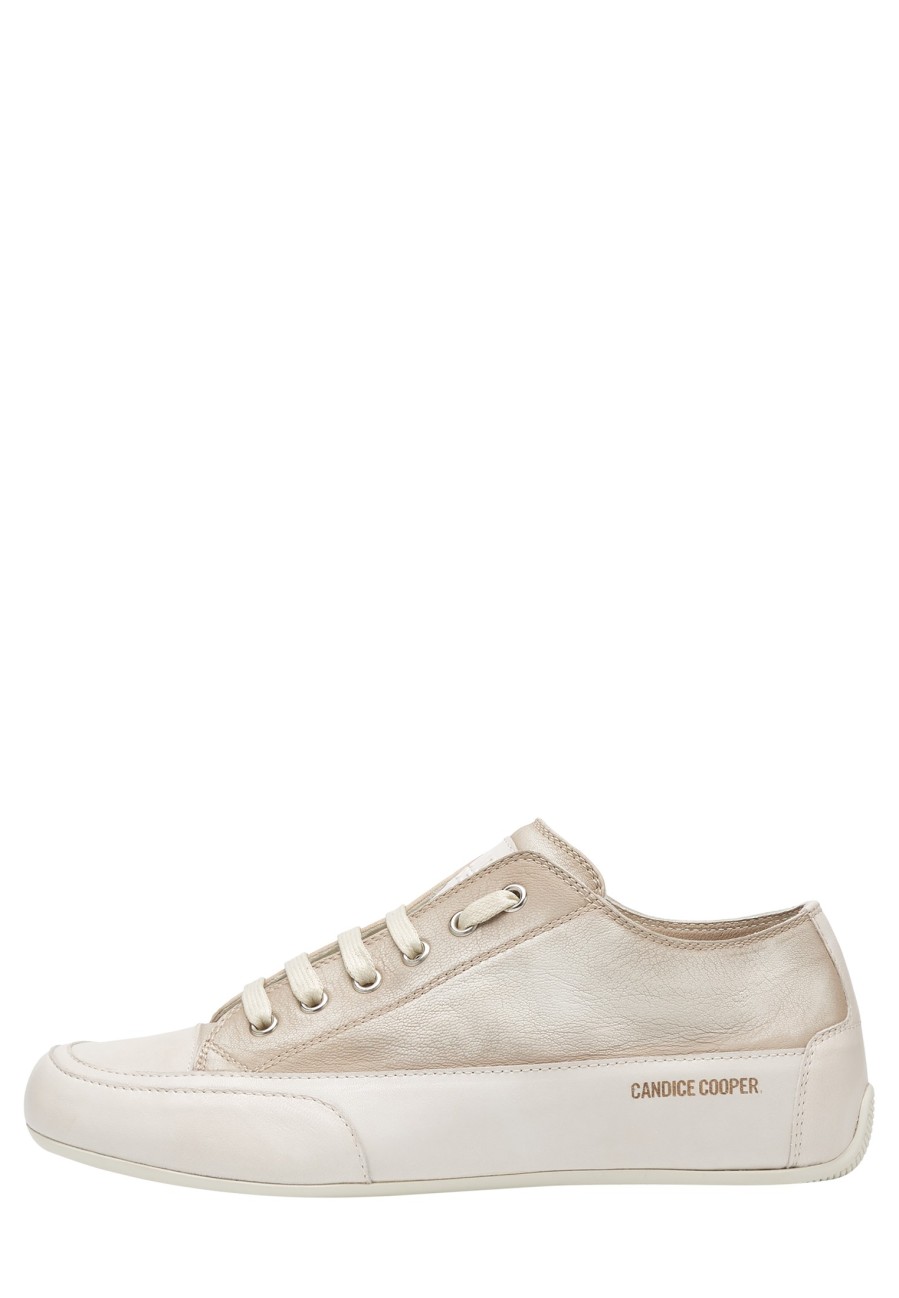 Femmes Candice Cooper | Rock S - Baskets En Cuir Poli - Creme-Beige