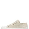 Hommes Candice Cooper | Rock Fabric - Baskets En Cuir Poli Et Tissu - Beige