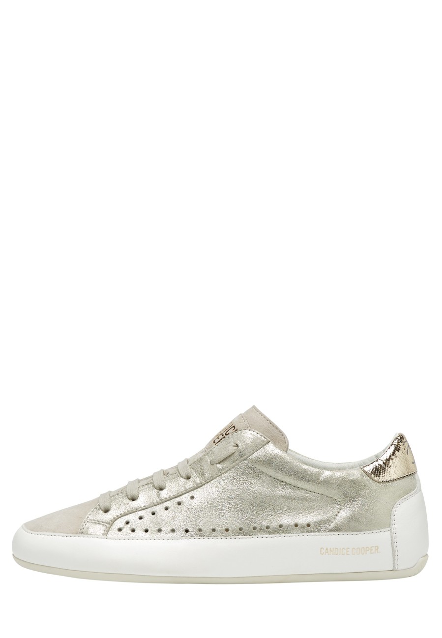 Hommes Candice Cooper | Dafne - Baskets En Cuir Et Daim - Blanc-Gris