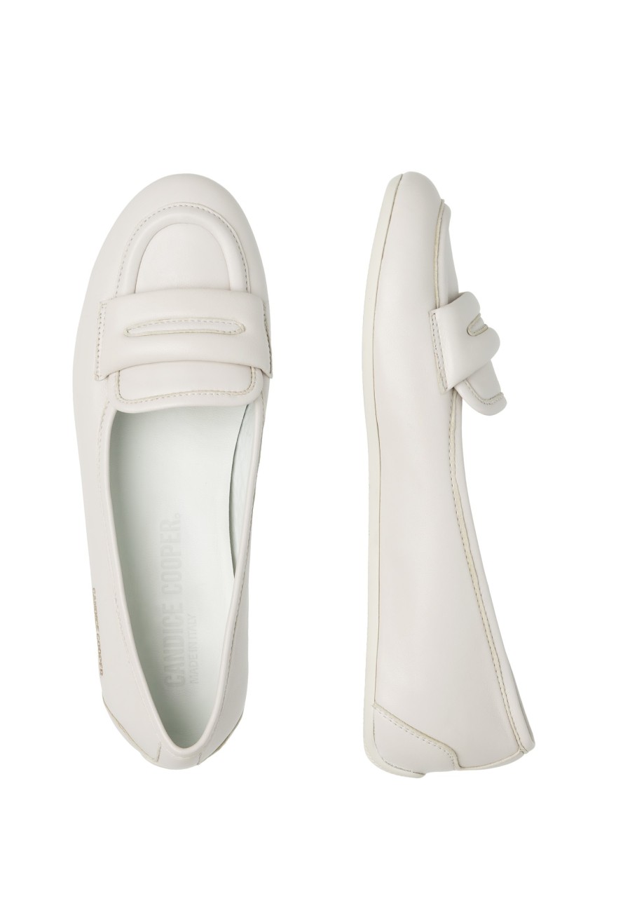 Femmes Candice Cooper | Rock Loafer 2 - Mocassins En Cuir - Creme