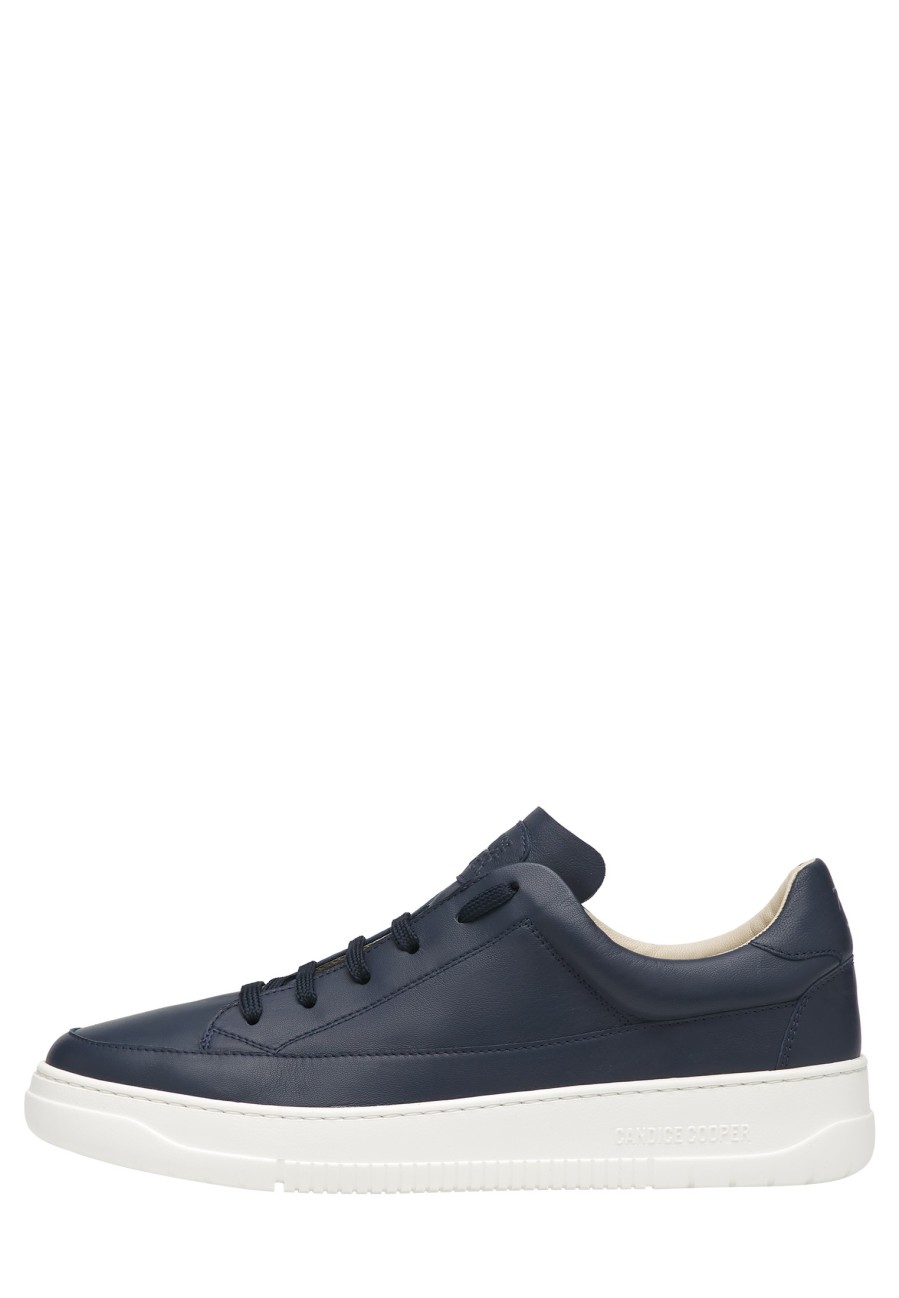 Hommes Candice Cooper | Vito 06 Sf - Baskets En Cuir - Bleu