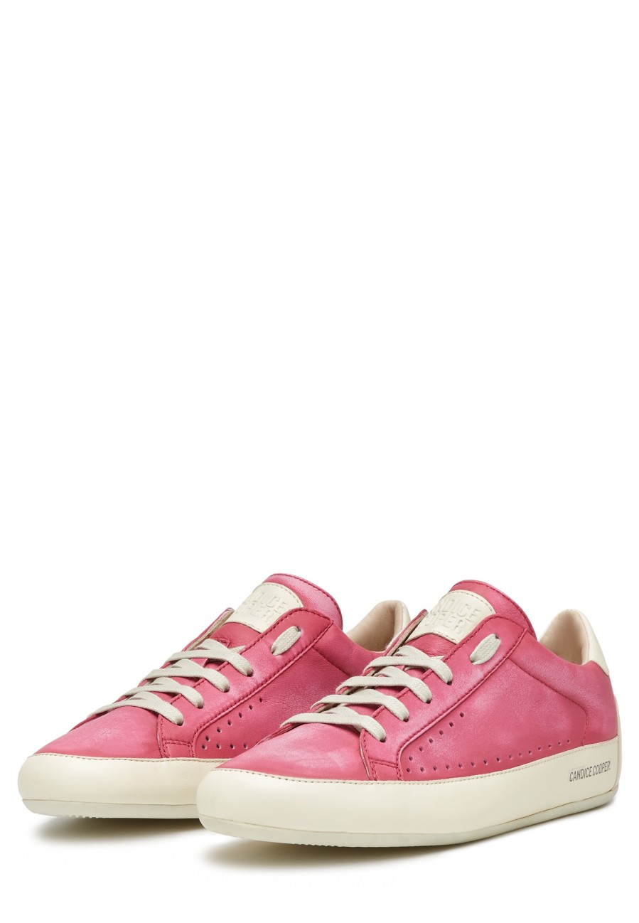 Hommes Candice Cooper | Dafne - Baskets En Cuir - Fuchsia