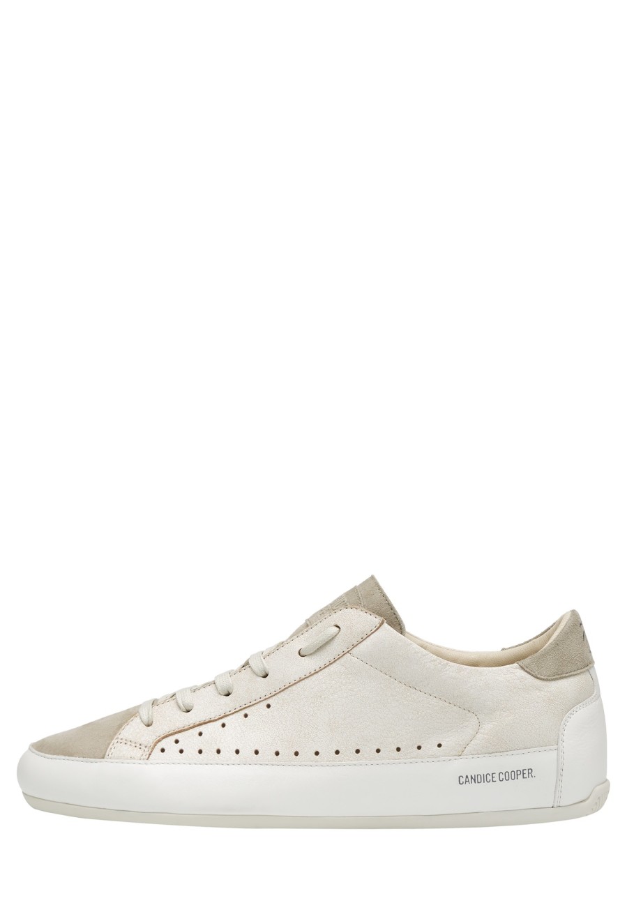 Hommes Candice Cooper | Danny - Baskets En Cuir Et Daim - Beige-Gris