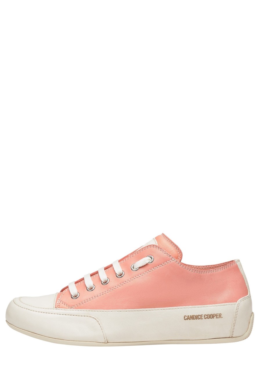 Hommes Candice Cooper | Baskets En Cuir Poli Rose -Rock S