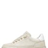 Femmes Candice Cooper | Velanie Chic - Baskets En Cuir Et Daim - Beige-Blanc